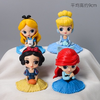 ตุ๊กตาฟิกเกอร์ Princess Ariel Elsa Anna Belle 15 เซนติเมตรของเล่นสําหรับเด็ก