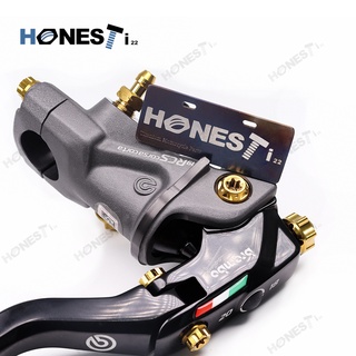 Honesti22 Gr5 Titanium Alloy bolts for Brembo RCS Lever bolts.