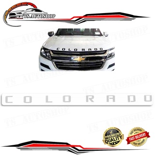 โลโก้ COLORADO LOGO COLORADO ติดฝากระโปรงหน้า สีเทา