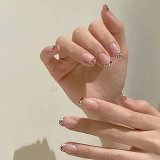 เพชรคริสตัลแต่งเล็บมินิ ชิ้นขนาดเล็ก รวมหลายแบบคละสี