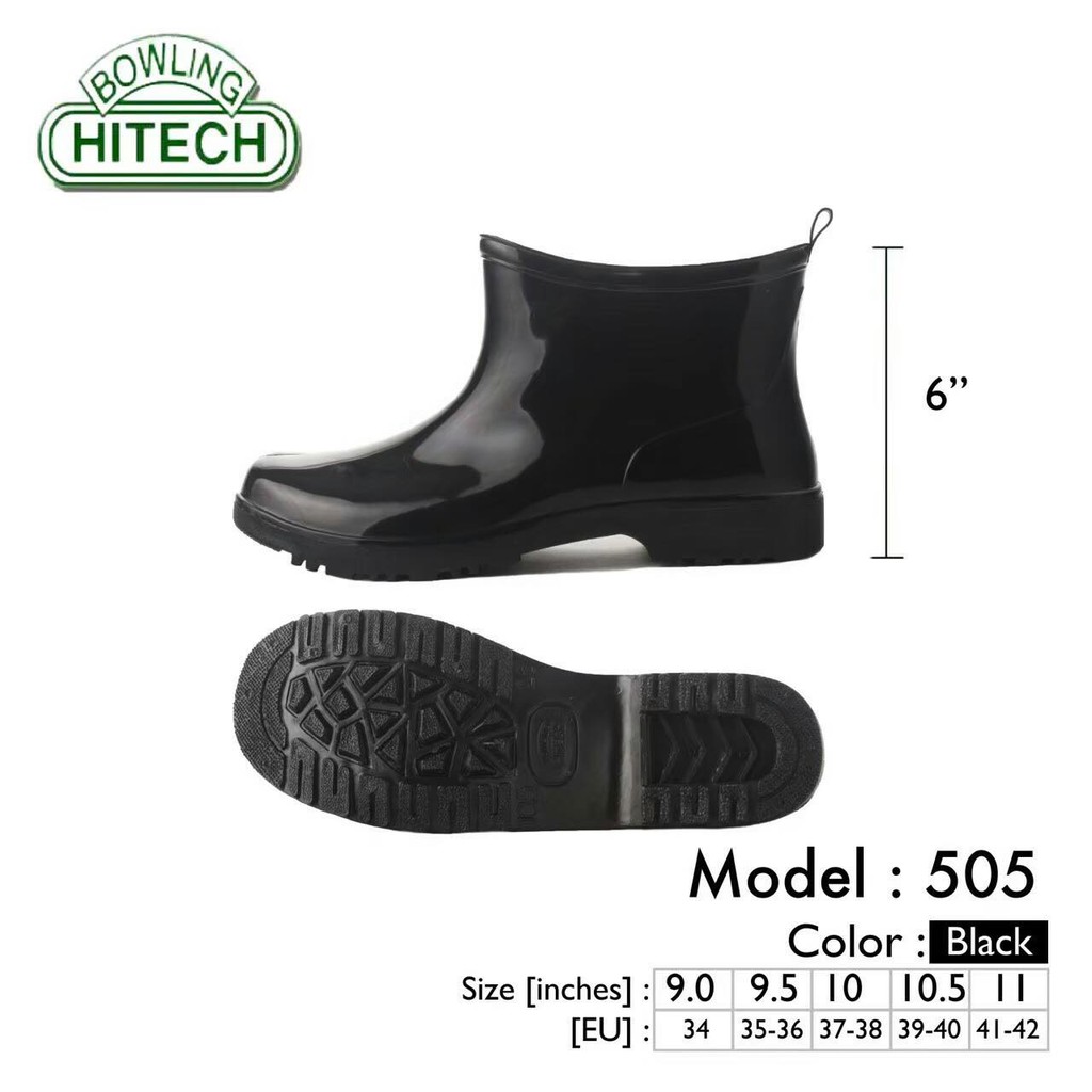 รองเท้าบู๊ตกันน้ำสูง 6 นิ้ว กันเชื้อโรค