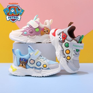 PAW Patrol รองเท้ากีฬา ผ้าตาข่าย แบบนิ่ม ป้องกันการเตะ ที่ทนต่อการสึกหรอ สําหรับเด็กวัยหัดเดิน รองเท้าผ้าใบเด็ก รองเท้าลำลอง