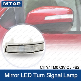 Mtap ไฟเลี้ยว LED ติดกระจกมองข้าง สําหรับ HONDA CIVIC TR0 FB2 FB3 CITY TM0 2009-2014 GM2 GM3 34350-TM0-H01 34300-TM0-H01