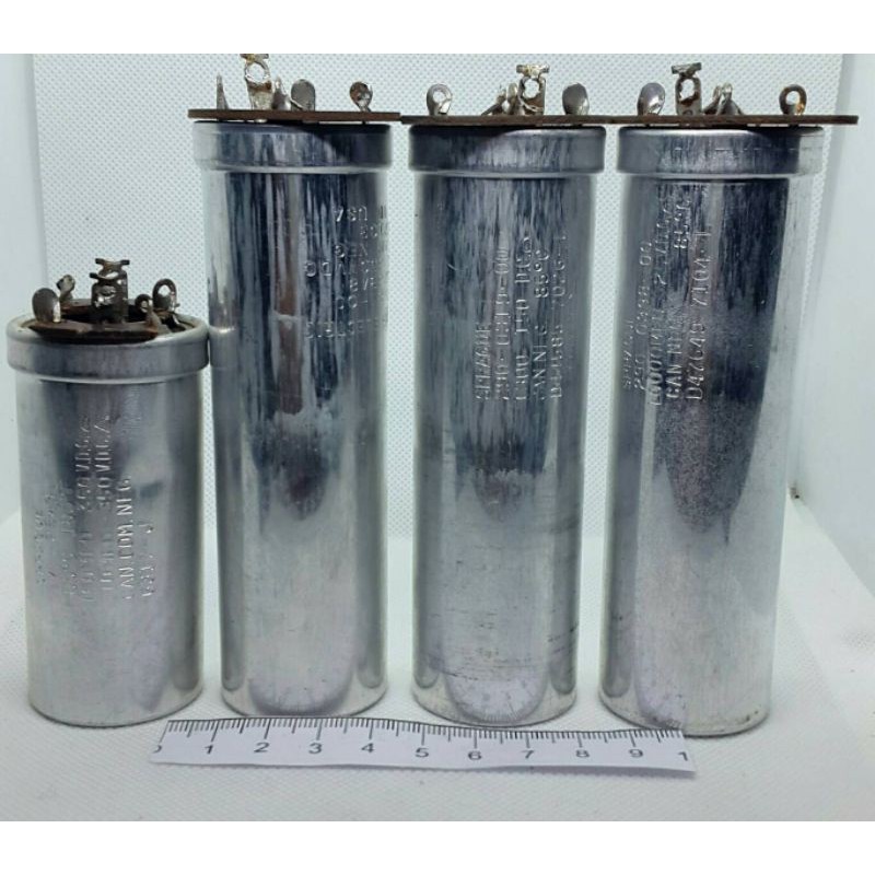 Can Capacitor Sprague & General Electric (GE) USED Test คาปาซิเตอร์