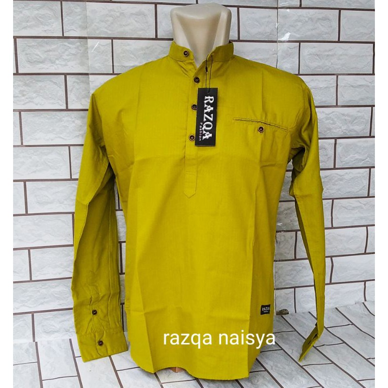ใหม่ Kemko Color Lime Kemko lemon Color bogor City เสื้อผ้ามุสลิม สําหรับผู้ชาย