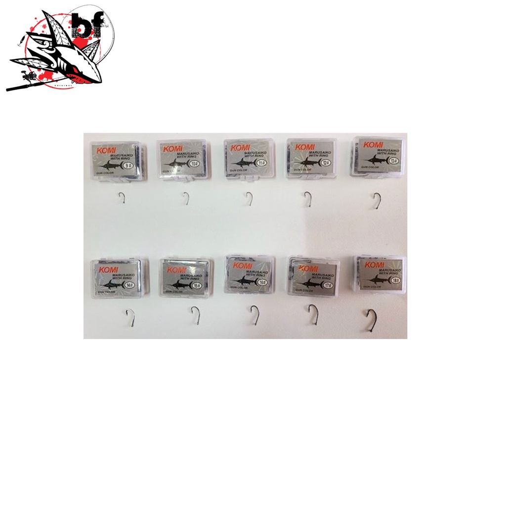 เบ็ดกล่อง Komi Marusaiko ดวงเบ็ด ปลาดาบ โคมิ ก้นรู ไม่มีมีเงี่ยง