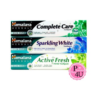 [ของแท้ มีเลขจดแจ้งไทย]  Himalaya Tooth Paste ยาสีฟัน ฮิมาลายา 100G Complete Care / Sparking White / Active Fresh