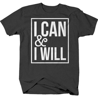 tshirtเสื้อยืดคอกลมฤดูร้อนเสื้อยืด แบบนิ่ม พิมพ์ลาย I can and I will strong power feminism สําหรับผู้ชายSto4XL