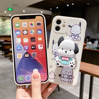 For ITEL Vision 1 Pro Vision 1 Plus A49 P36 A56 A58 A26 A37 S23 A60S เคสโทรศัพท์มือถือ ซิลิโคน ลายการ์ตูน Pachacco น่ารัก พร้อมขาตั้ง สําหรับ