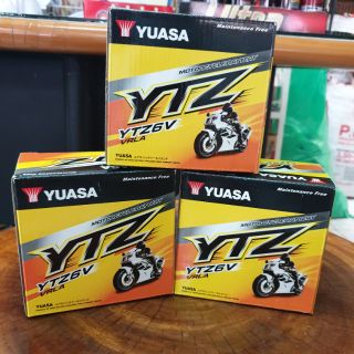 แบตเตอรี่ ยัวซ่า Yuasa YTZ 6v.ใส่รถ PCX ,
Click 125 i
,Phantom 200,
N- Max, 
X-Max