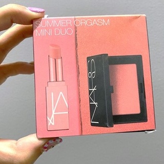 new nars orgasm summer duo brush on  and lip balm ลิปสติกพร้อมบลัชออน สีฮิตของ nars สี orgasm ของใหม่