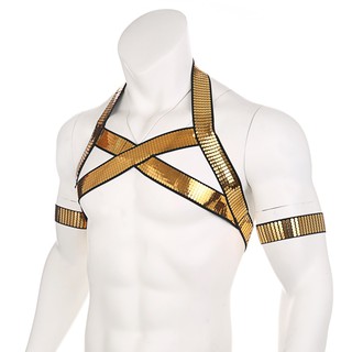 Mens Lingerie Elastic Chest Muscle Harness Belt Bondage Fancy Night Club Strap