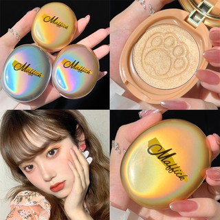 Aku ติดทน กันน้ำ ผิวโกลด Highlighter เม็ดสีแน่น ฉ่ำวาว เนื้อละเอียด เม็ดสีแน่น