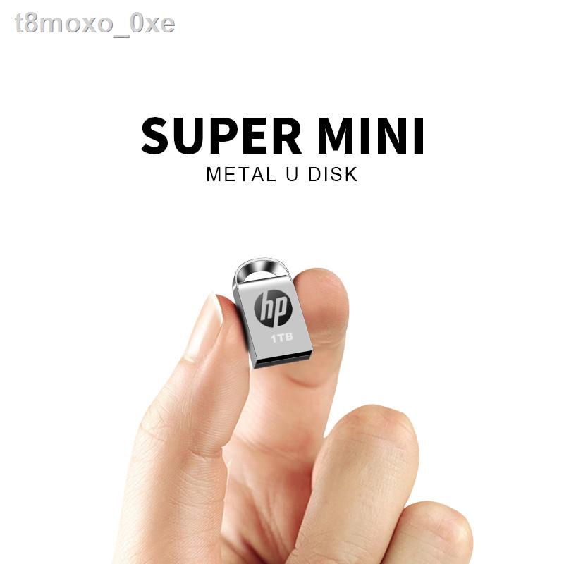 แฟลชไดรฟ์ HP Metal USB Flash Drive 256GB/512GB mini thumbdrive Pendrive 1TB/2TB Flash Memory Stick waterproof Pen Drive #6