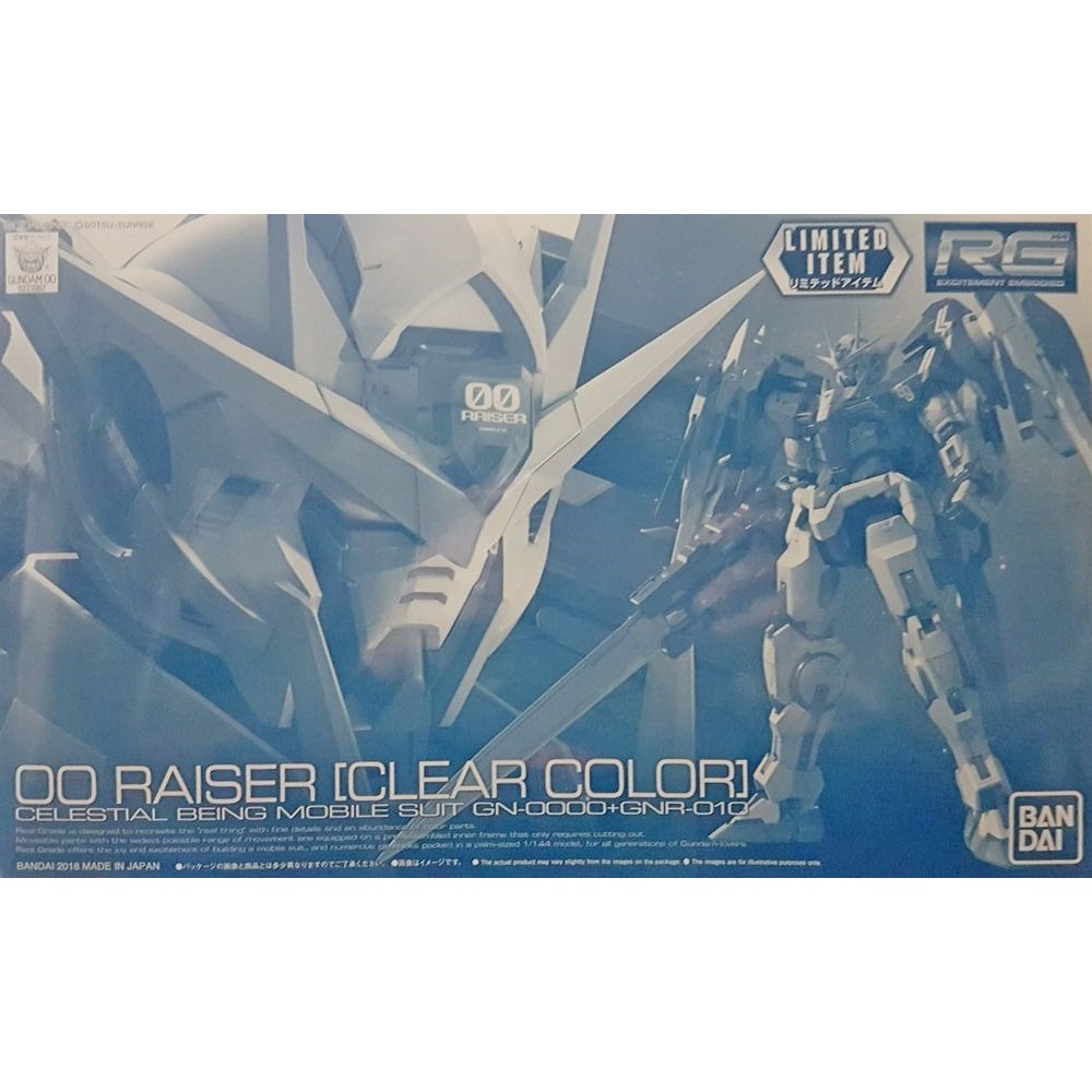 Gundam Base Tokyo RG 1/144 OO Raiser Clear Color4549660239673