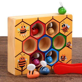 Wooden Hive Board เกมส์หนีบผึ้ง