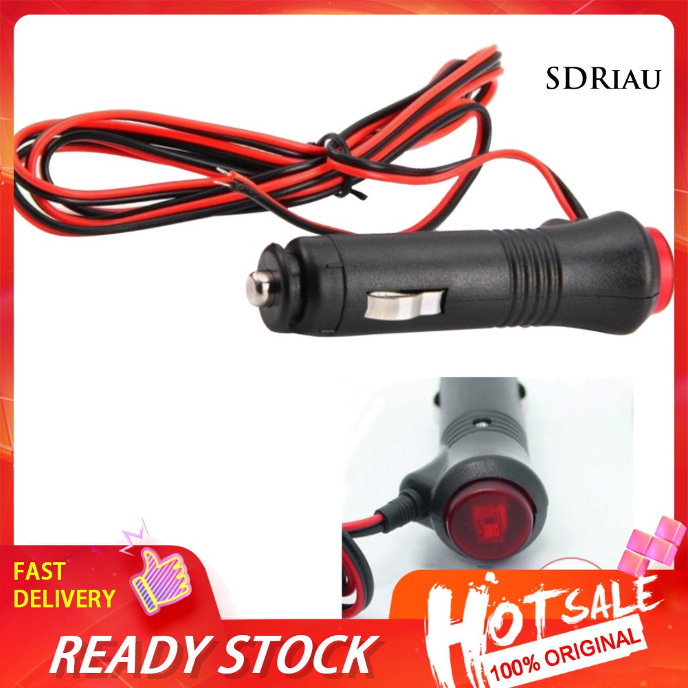 พร้อมส่ง ปลั๊กซ็อกเก็ตที่จุดบุหรี่ 12V-24V พร้อมสวิตช์ สําหรับรถยนต์