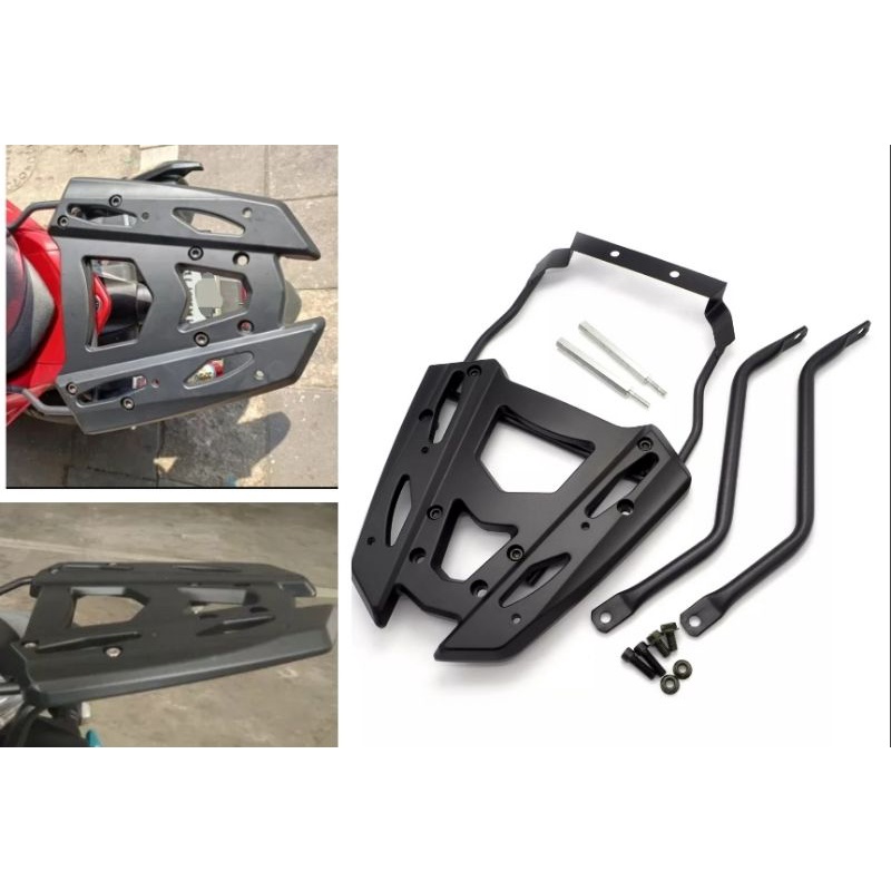 แร็คหลัง ตะแกรงท้าย Aerox 155 ปีเก่า - 2022 หลังเต็ม งานเหล็กคุณถาพ