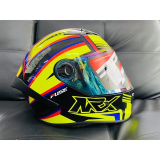 หมวกกันน็อค FUSE helmet model NRX💛💚