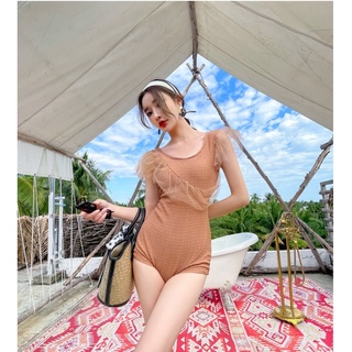 cici ชุดว่ายน้ำแฟชั่นผู้หญิง ซีทรูแต่งที่แขนน่ารักๆ รุ่น 0241
