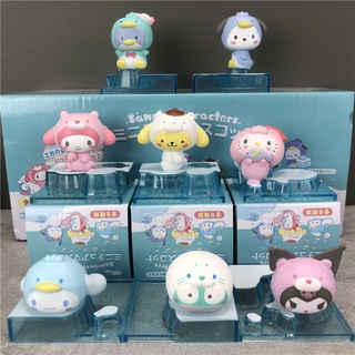 ฟิกเกอร์ อนิเมะ Sanrio Ice Kulomi Cinnamoroll Melody เหมาะกับฤดูร้อน ของเล่นสําหรับเด็ก