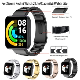 คส Xiaomi Redmi Watch 2 Lite สายนาฬิกา xiaomi mi watch lite สายนาฬิกาข้อมือ สแตนเลส สำหรับ Redmi Watch 2 Lite