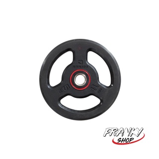 เวทยางแผ่นกลมพร้อมที่จับ ขนาด 28 มม.หนัก 5 กก.อุปกรณ์ฟิตเนส บอดี้เวท Rubber Weight Disc with Handles