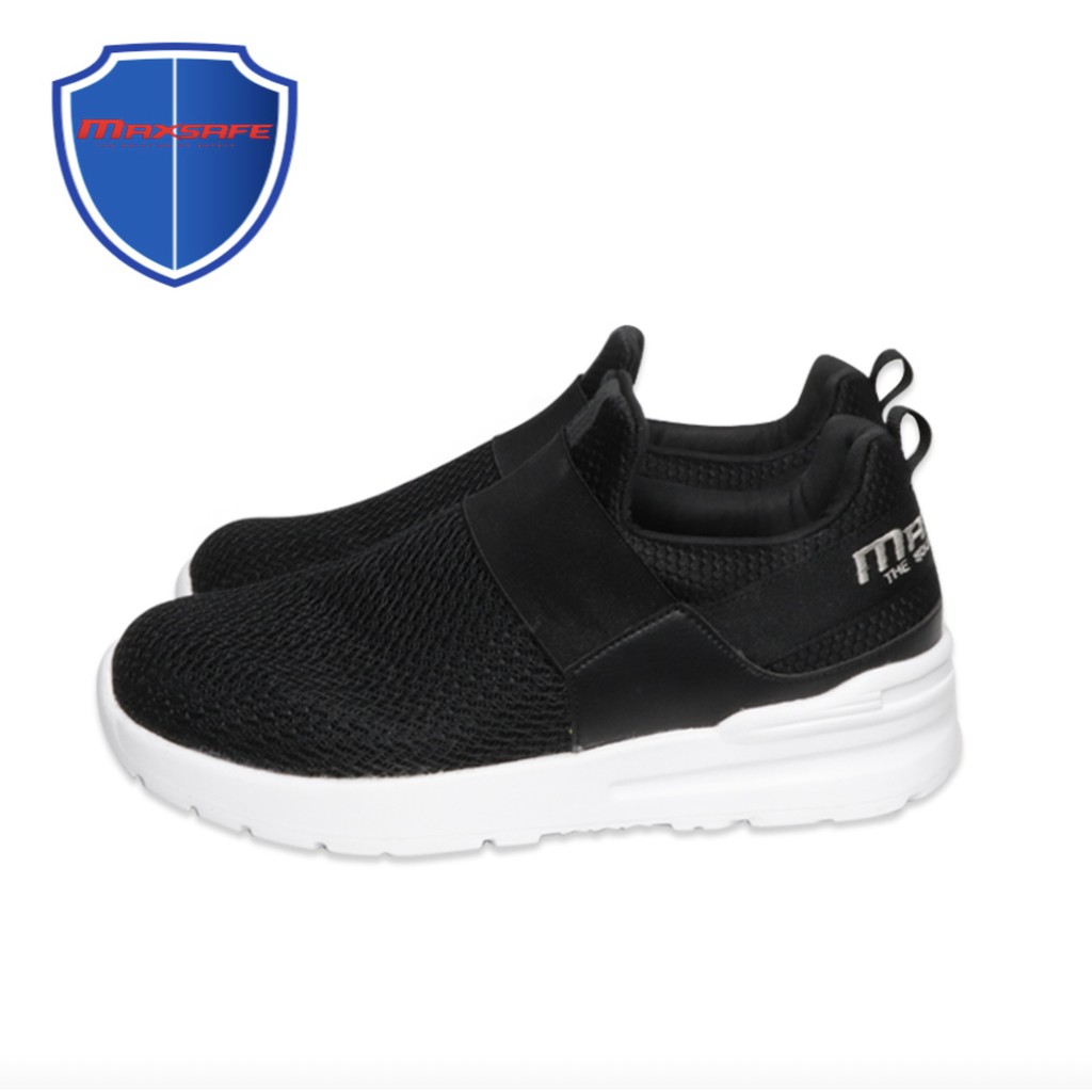 รองเท้าเซฟตี้ ชนิดสวม(Slip On)  สีดำ MAXSAFE รุ่น  SP15271