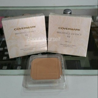 รีฟิล! แป้งผสมรองพื้น Covermark Brightage UV Pact JQ REFILL ขนาด 10 กรัม