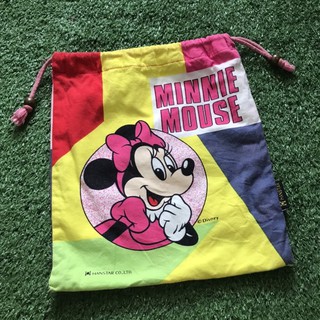 Minnie Mouse กระเป๋าผ้าหูรูด