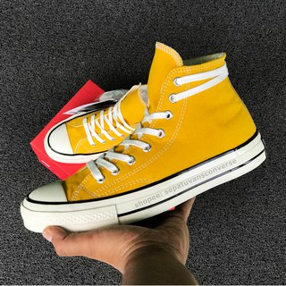 (จ่ายเงินปลายทาง) 70s CONVERSE รองเท้าส้นสูง ลายดอกทานตะวัน ALL STAR CHUCK