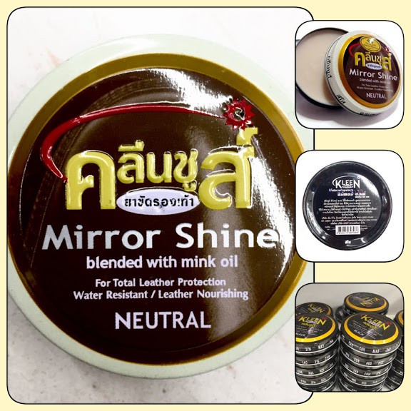 Kleen Shoes คลีนชูส์ ที่ขัดรองเท้าสีขาว ดำ น้ำตาล คละแบบ คละสีได้ ใช้ได้ทั้งหนังและผ้าใบ น้ำยารองเท้า