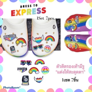 JBSet - ตัวติดรองเท้ามีรู”แต่งให้สะดุดตา”🌈👠 shoe Charm “Dress to impress” จัดไป รองเท้าสีไหน ก็สะดุดตา