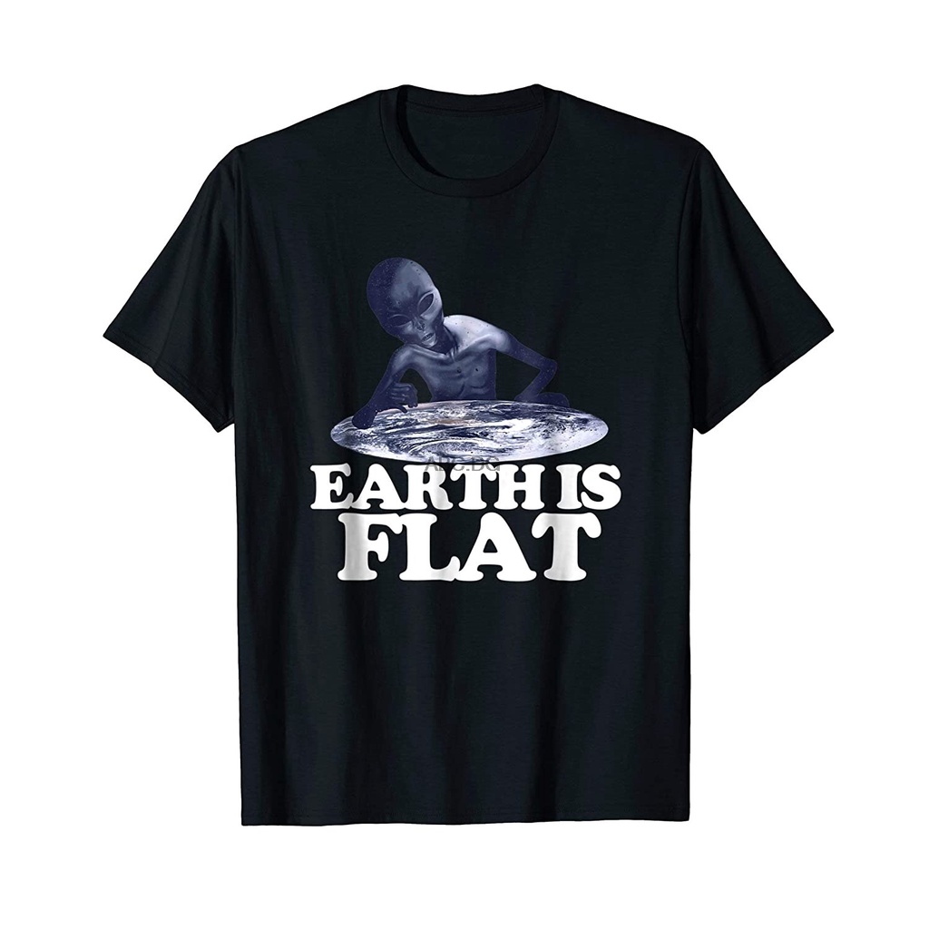 Earth Is Flat Alien Shirt Flat Earth Tee
