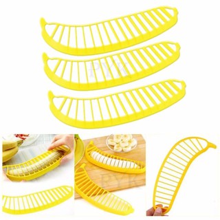 ﻿ที่หั่นกล้วยหอม พิมพ์หั่น/กด/สไลด์ กล้วยให้เป็นชิ้น Banana Cutter (3 ชิ้น)