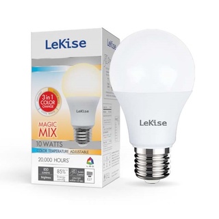 LED A60 10W ปรับแสง3ระดับ หลอดไฟ MAGIC MIX LED 3IN1 COLOR ADJUSTABLE BULB WITH ON&amp;OFF SWITCH