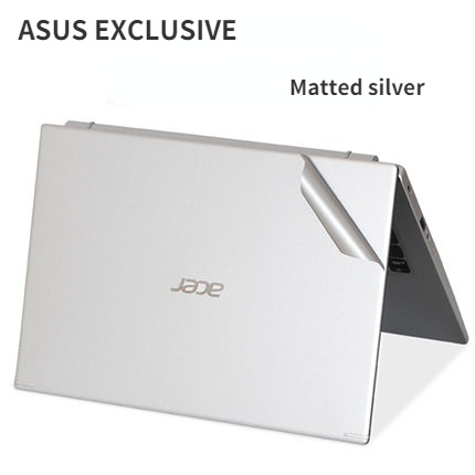 สติ๊กเกอร์แล็ปท็อป Matted Silver 3 ด้านผิว 14 15.6 13 เคส ASUS Zenbook Vivobook U4700 S5500 S300 A51