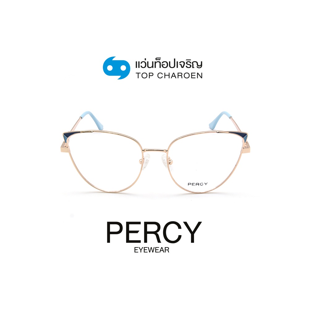 PERCY แว่นสายตาทรงCat-Eye M003-C5 size 53 By ท็อปเจริญ