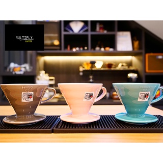 *สินค้าพร้อมส่งจากไทย* Hario V60 Color Dripper 02 สีชมพู เทา ดริปเปอร์ กาแฟ เซรามิค