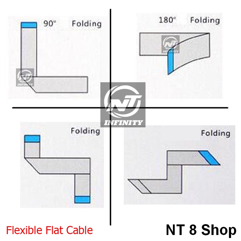 สายแพ Pitch0.5 Length 30cm 4pin-40pin Type-A Ribbon Flex Cable