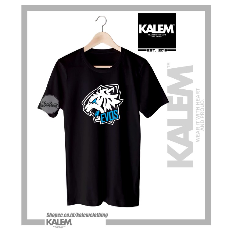 EVOS ESPORT LOGO VECTOR เสื้อยืด ESPORT TEAM เสื้อยืด - เสื้อผ้า KALEM
