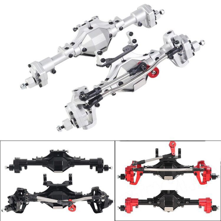 SCX10 อลูมิเนียม CNC Anodized ด้านหน้าด้านหลัง Portal Axle สําหรับ 1/10 RC Crawler รถ Axial SCX10 II