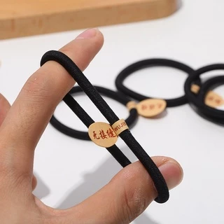 🔥พร้อมส่ง🔥 ยางรัดผมสีดำ ยางมัดผม หนา ยางแน่น ไม่ย้วย