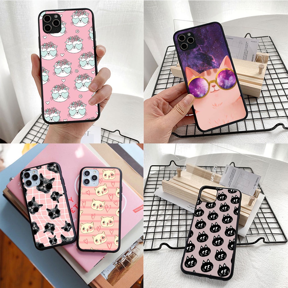 ซิลิโคนTPUสําหรับOPPO Reno 4F 5K 4Z 5 5F 5Z 4 Lite Plus Pro SEฝาครอบนุ่มYO-134 Cat themed