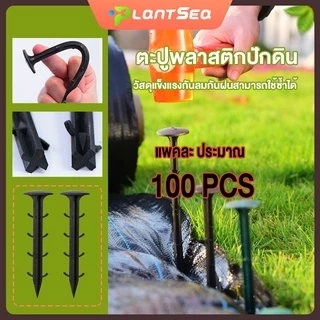 หมุดยึดผ้าคลุมวัชพืช ขนาด 6 นิ้ว และ 8 นิ้ว แพคละ ประมาณ 100/50 ชิ้น หมุดปักผ้าคลุมดิน เหล็กเสียบ เหล็กปักดิน หมุดปัก