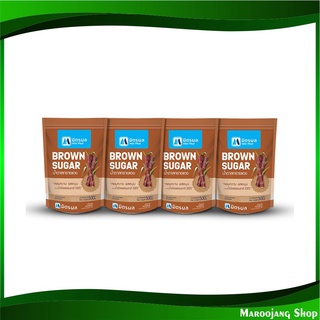 น้ำตาลทรายแดง 500 กรัม (4ถุง) มิตรผล Mitrphol Mitr Phol Brown Sugar น้ำตาล น้ำตาลทราย น้ำตาน น้ำตาลแดง น้ำตานแดง ชูก้า