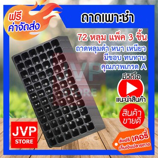 **ส่งฟรี** ถาดเพาะชำ ถาดเพาะกล้า 72 หลุม แข็งแรง 3 แผ่น เพาะพันธุ์ต้นกล้า ต่างๆ