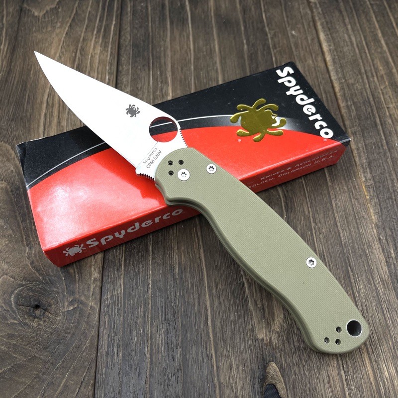 มีดพับ Spyderco C81 GP2 Stainless Steel S30V ระบบ Liner lock Folding knife Shopee Thailand