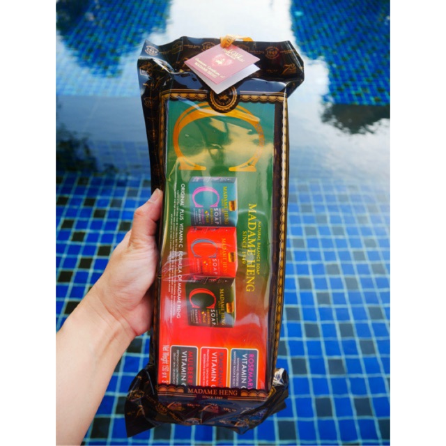 📌150กรัม✖️3ก้อน📌 สบู่วิตามินซี มาดามเฮง Madame heng Vitamin C x3 (Rosemary,pomegranate,mulberry)