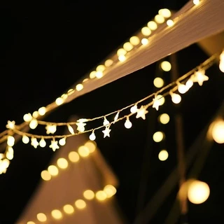 ไฟตกแต่งห้อง LED รูปดาว น่ารักมาก ไฟติดห้องนอน ไฟประดับห้อง 10ดวง/20ดวง/40ดวง/80ดวง 1M/3M/6M10M